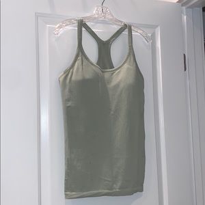 COPY - LuLu Lemon sage green tank with sports bra